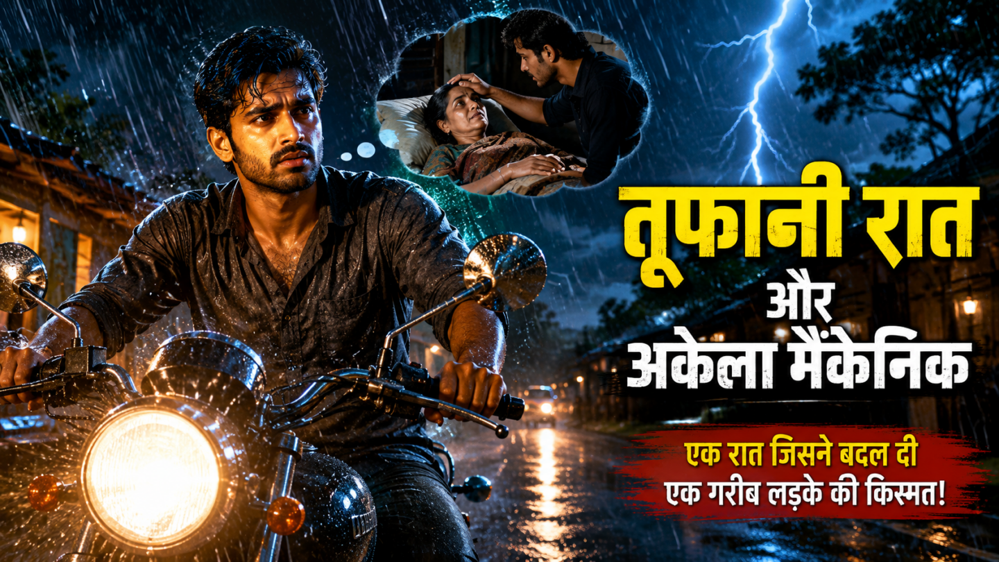 बारिश में मिली अमीर लड़की ने गरीब मैकेनिक को बताया अपना होने वाला पति